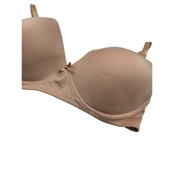 Pure Beauty by Rene Rofe Womens Sz 42DD T Shirt Bra Solid beige - Picture 2 of 4
